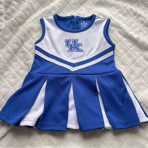 Girl blue UK university of Kentucky wildcats cheer uniform dress cats 18 months